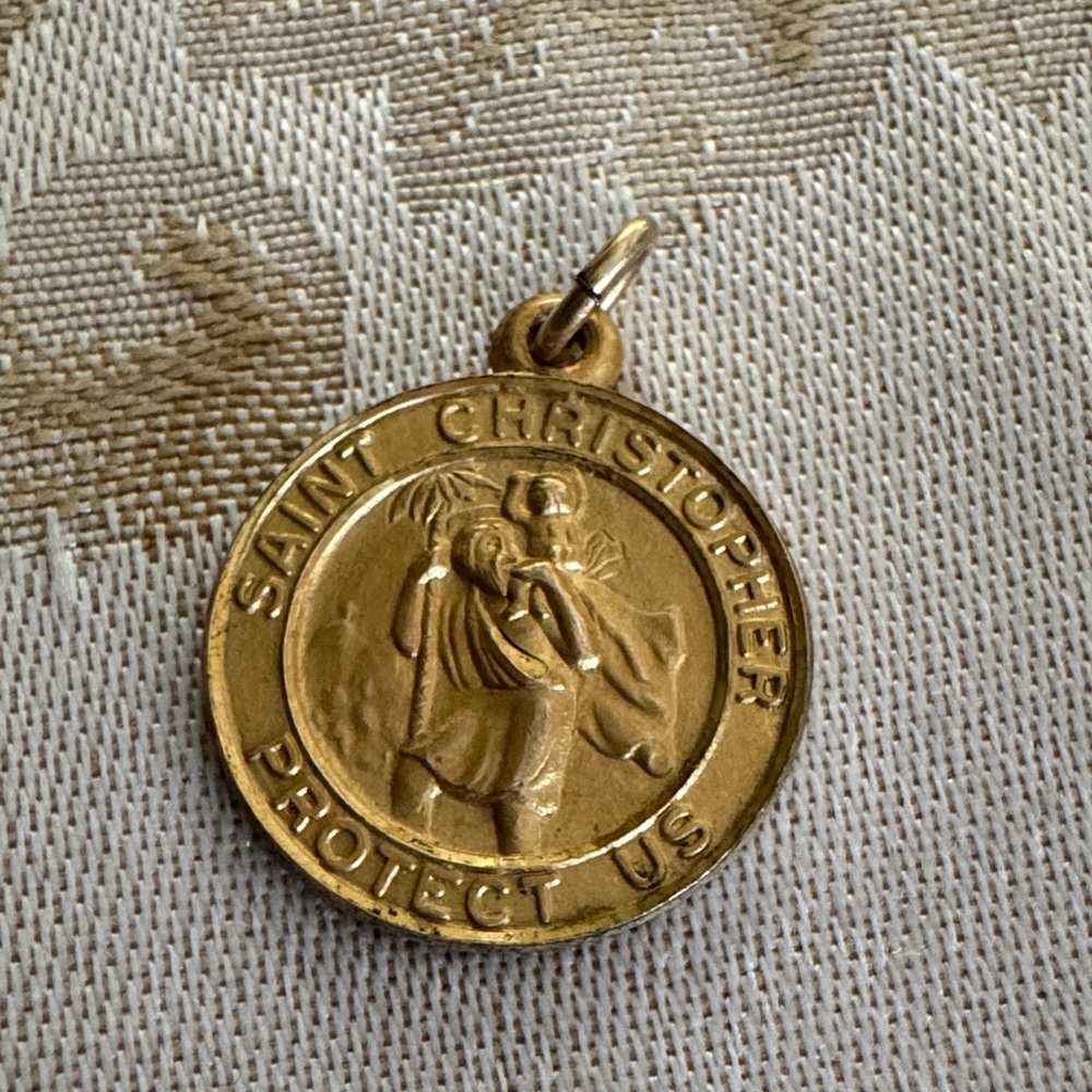 Saint Christopher 12k Gold Pendant